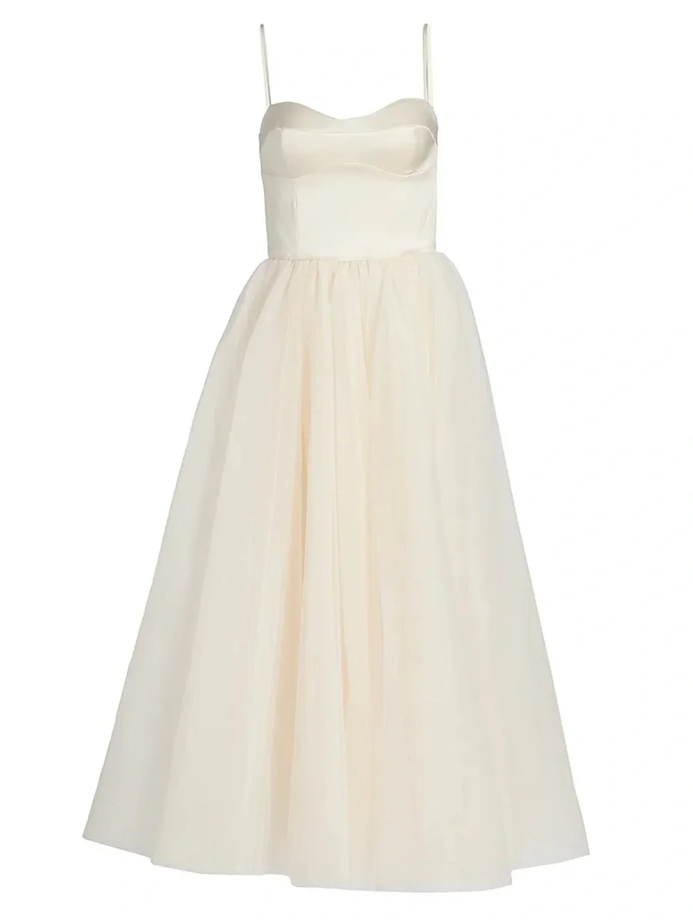 Reformation Strapless Ivory Tulle Gown - Picture 4 of 5